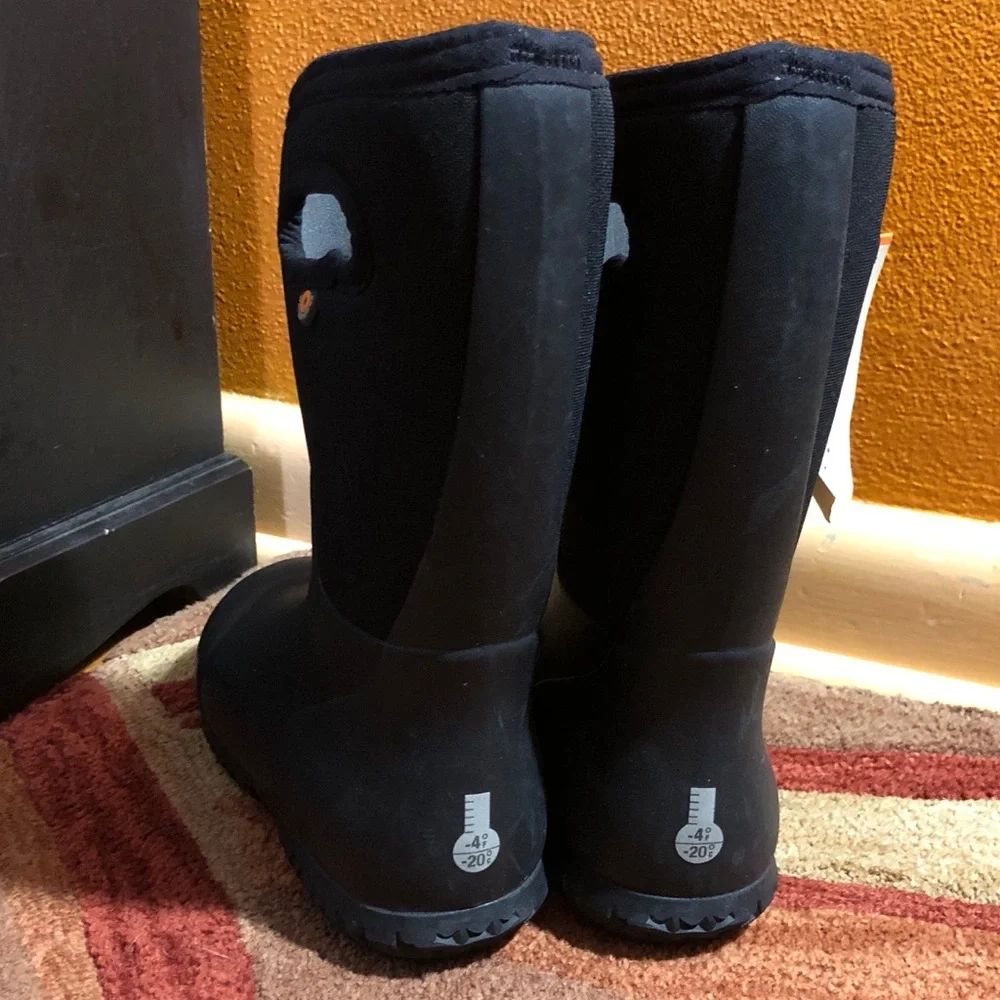 Bogs Kids Black Waterproof Pull-On 3 Season Boots Size 2